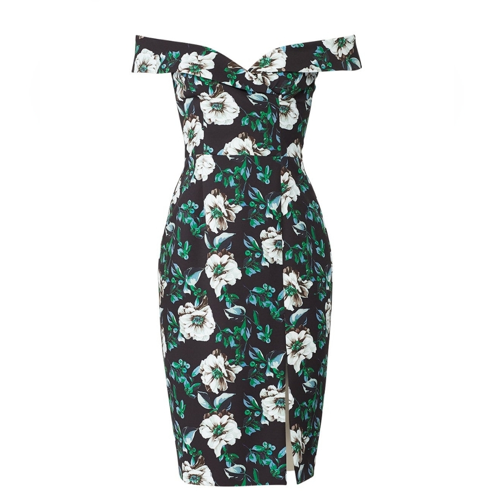 BLACK HALO | $390 Floral Hepburn Sheath Dress - Picture 6 of 6
